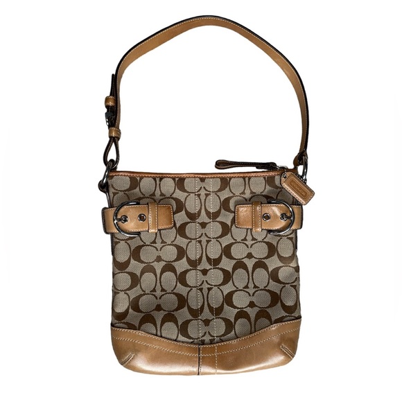 Coach Handbags - Coach Leather Bag - Signature Jacquard - B06U-3577